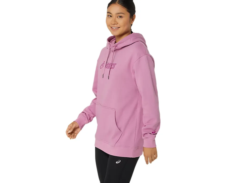 Shirts met lange mouwen|Bovenkleding>ASICS LOGO OTH HOODIE Soft Berry