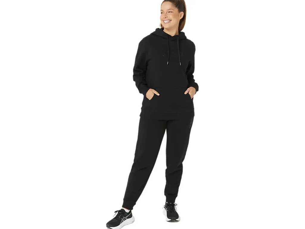 Hoodies en sweatshirts|Shirts met lange mouwen>ASICS LOGO OTH HOODIE Performance Black