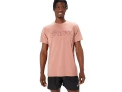 Shirts met korte mouwen|Bovenkleding>ASICS LOGO SS TEE Umeboshi/Antique Red