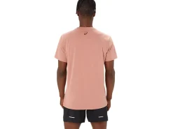 Shirts met korte mouwen|Bovenkleding>ASICS LOGO SS TEE Umeboshi/Antique Red