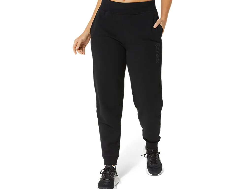 Broek|Broeken>ASICS LOGO SWEATPANT Performance Black