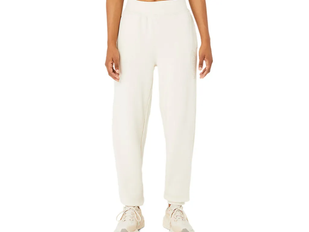 Broek|Broeken>ASICS LOGO SWEATPANT Birch