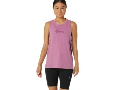 Shirts met korte mouwen|Tanktops>ASICS LOGO TANK Soft Berry