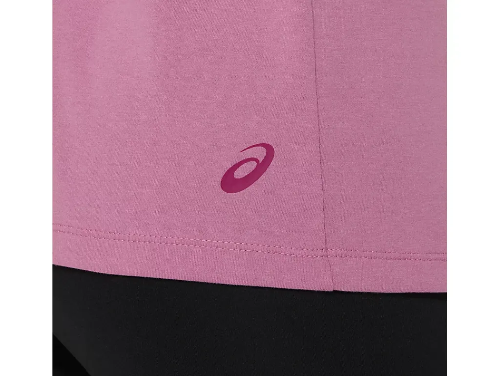 Shirts met korte mouwen|Tanktops>ASICS LOGO TANK Soft Berry