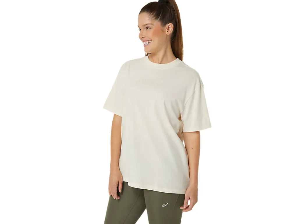 Shirts met korte mouwen|Bovenkleding>ASICS LOGO TEE Birch