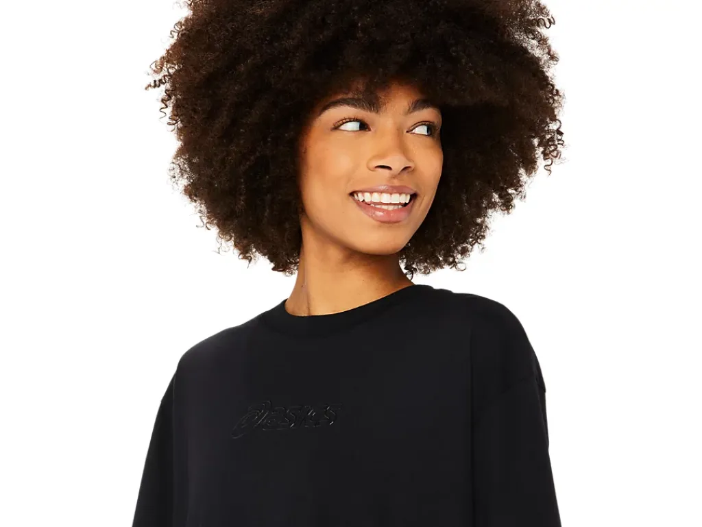 Shirts met korte mouwen|Bovenkleding>ASICS LOGO TEE Performance Black