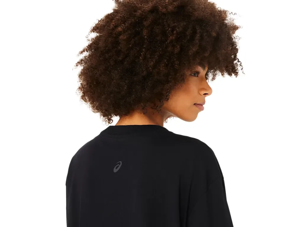 Shirts met korte mouwen|Bovenkleding>ASICS LOGO TEE Performance Black