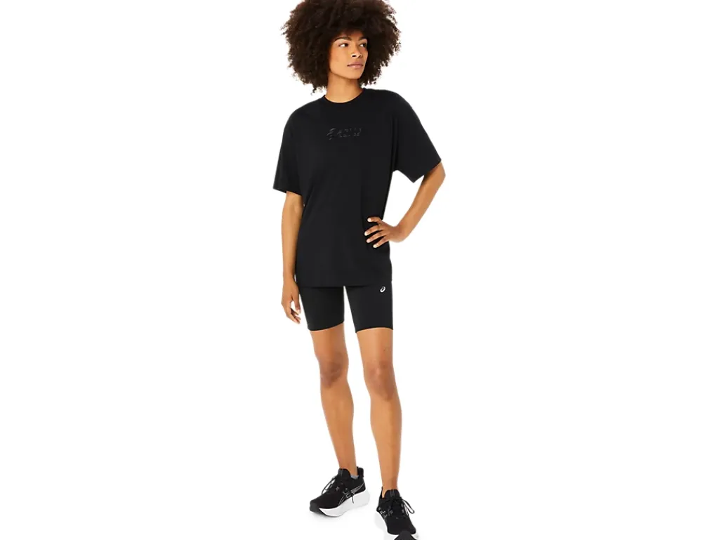 Shirts met korte mouwen|Bovenkleding>ASICS LOGO TEE Performance Black