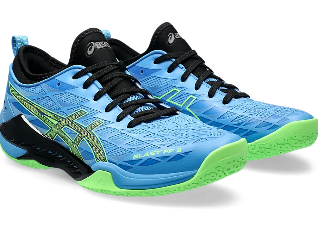 Squash & badminton|Handbal>ASICS BLAST FF 3 Waterscape/Lime Burst