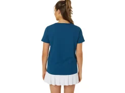Kleding|Kleding>ASICS CLASSIC GRAPHIC TEE Mako Blue
