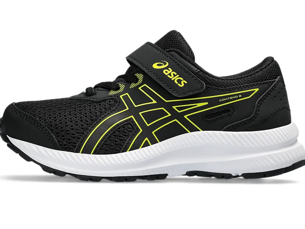 Hardloopschoenen|Hardlopen>ASICS CONTEND 8 PS Black/Bright Yellow