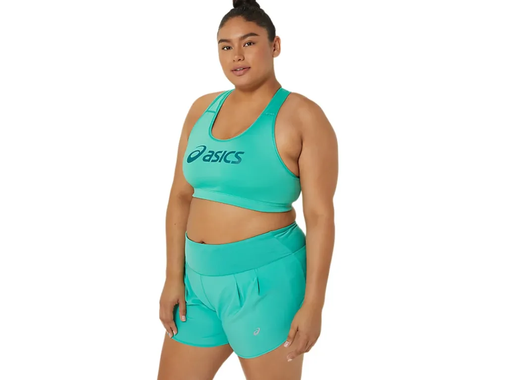 Kleding|Hardlopen>ASICS CORE LOGO BRA Aurora Green/Rich Teal