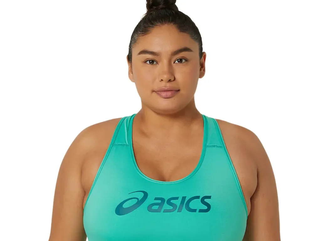 Kleding|Hardlopen>ASICS CORE LOGO BRA Aurora Green/Rich Teal