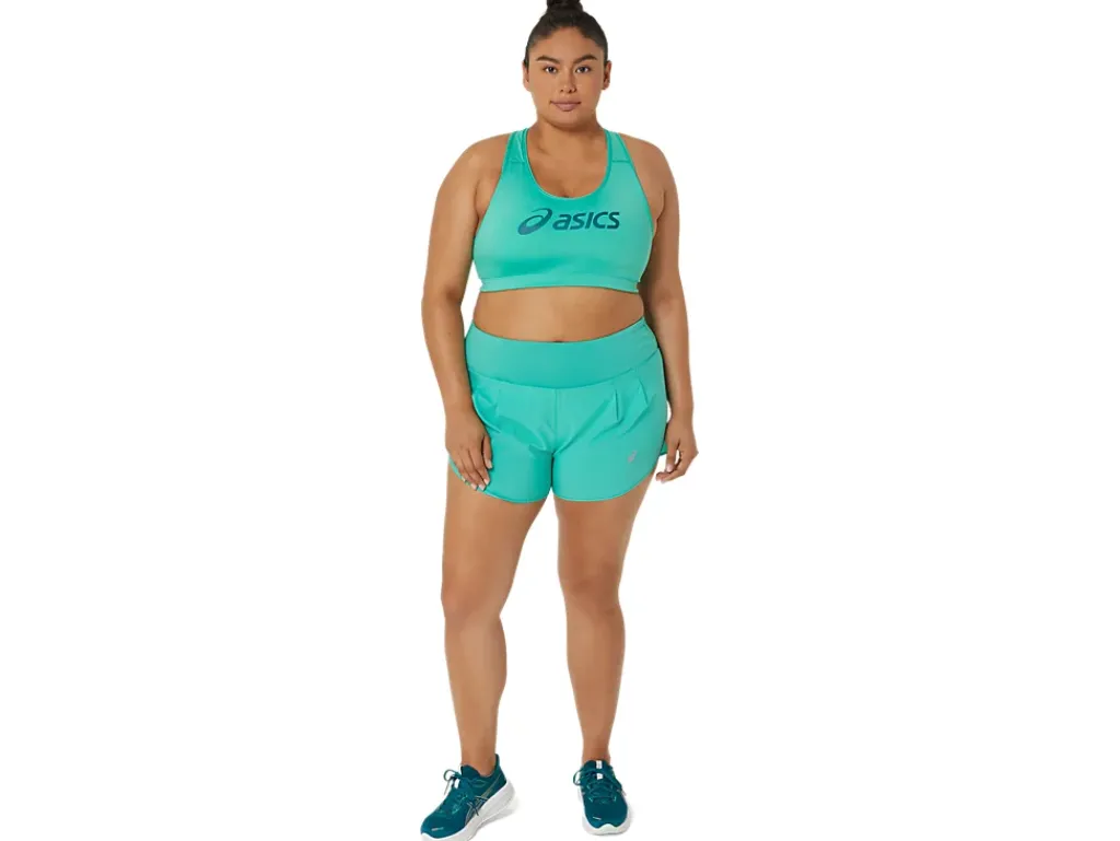 Kleding|Hardlopen>ASICS CORE LOGO BRA Aurora Green/Rich Teal