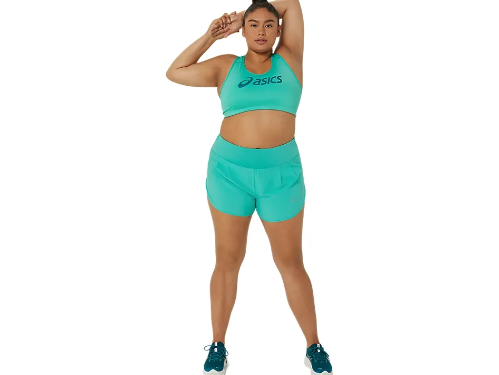 Kleding|Hardlopen>ASICS CORE LOGO BRA Aurora Green/Rich Teal