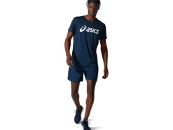 Kleding|Hardlopen>ASICS CORE TOP French Blue/Brilliant White