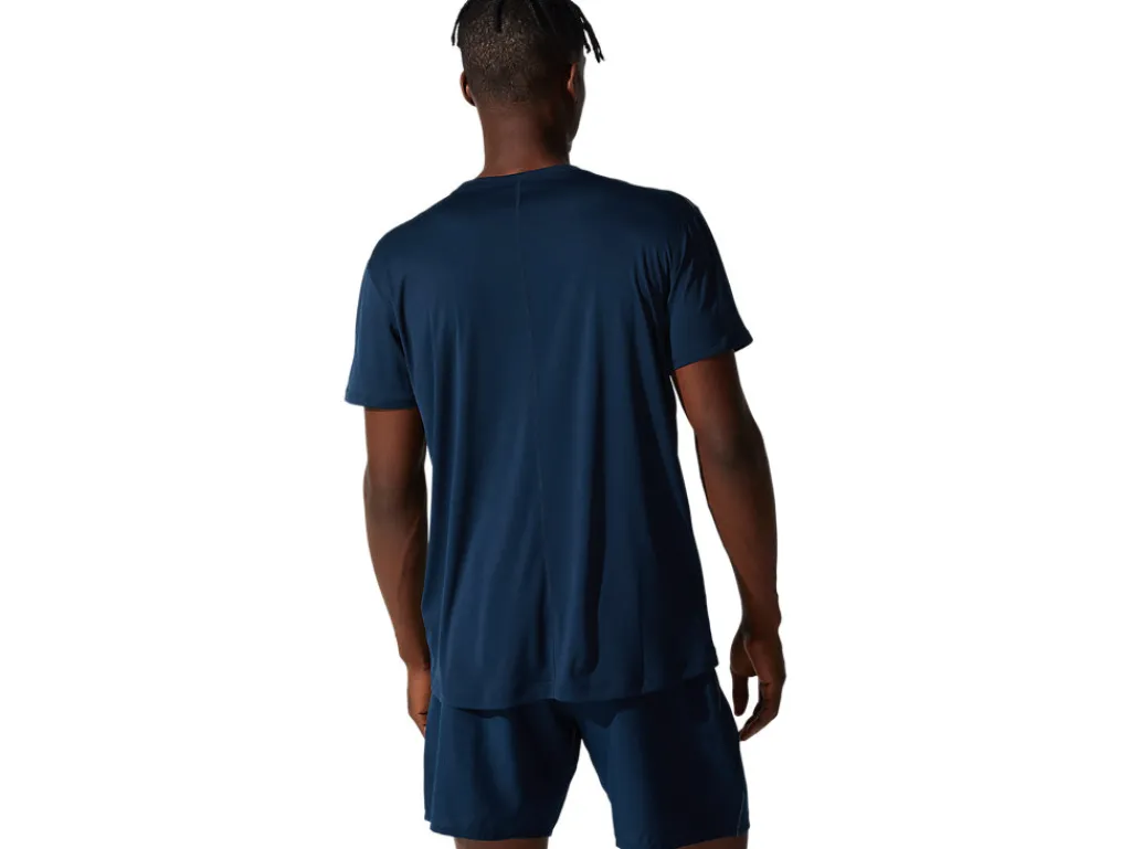 Kleding|Hardlopen>ASICS CORE TOP French Blue/Brilliant White