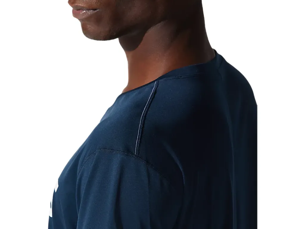 Kleding|Hardlopen>ASICS CORE TOP French Blue/Brilliant White