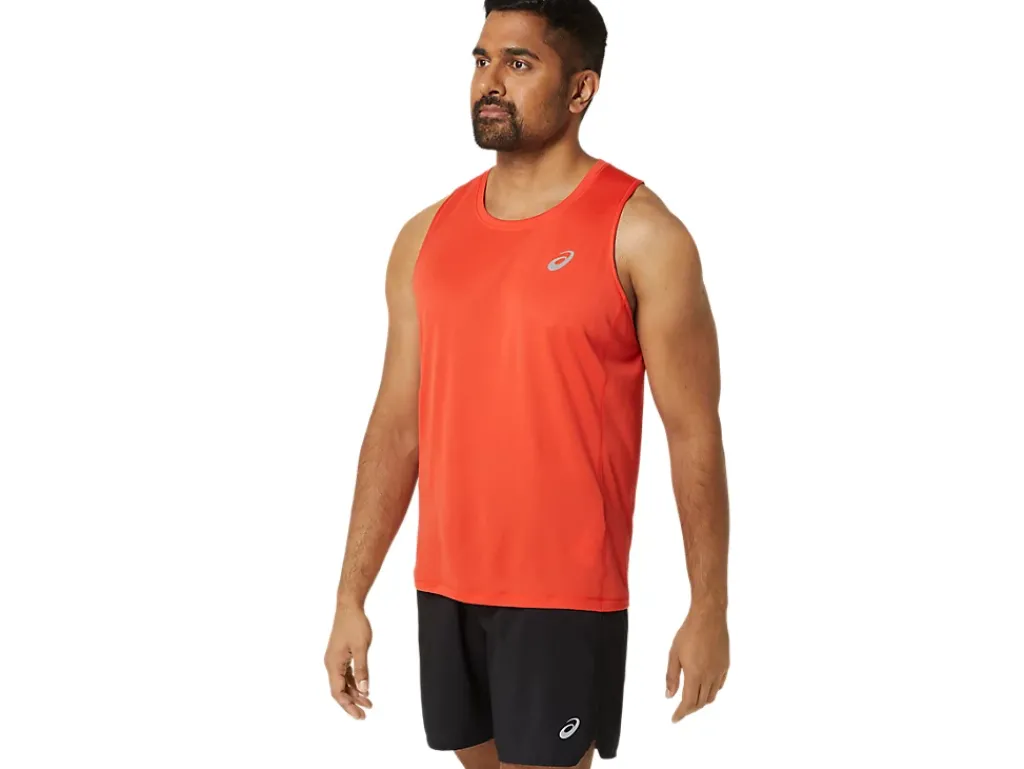 Kleding|Hardlopen>ASICS CORE SINGLET True Red