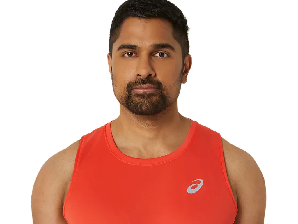 Kleding|Hardlopen>ASICS CORE SINGLET True Red