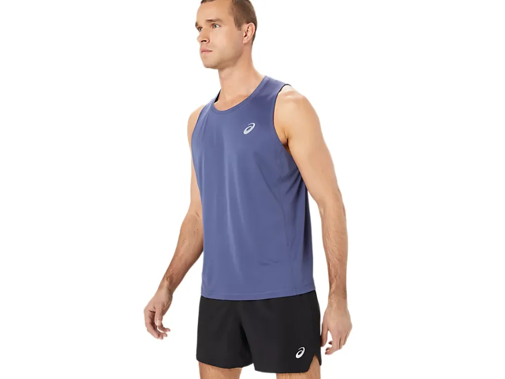 Kleding|Hardlopen>ASICS CORE SINGLET Thunder Blue