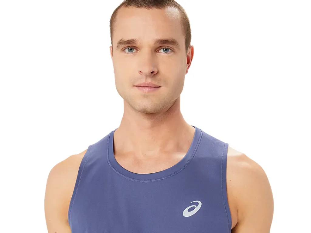Kleding|Hardlopen>ASICS CORE SINGLET Thunder Blue