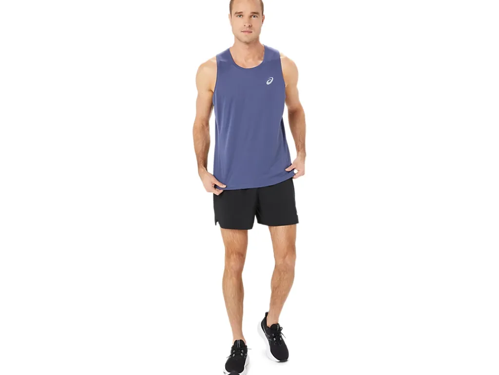 Kleding|Hardlopen>ASICS CORE SINGLET Thunder Blue