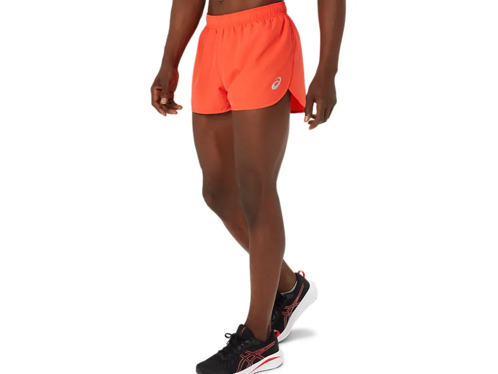 Kleding|Hardlopen>ASICS CORE SPLIT SHORT True Red