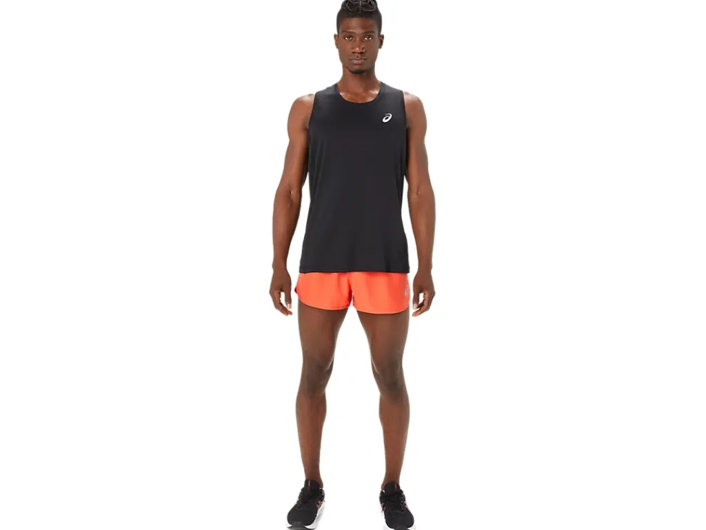 Kleding|Hardlopen>ASICS CORE SPLIT SHORT True Red
