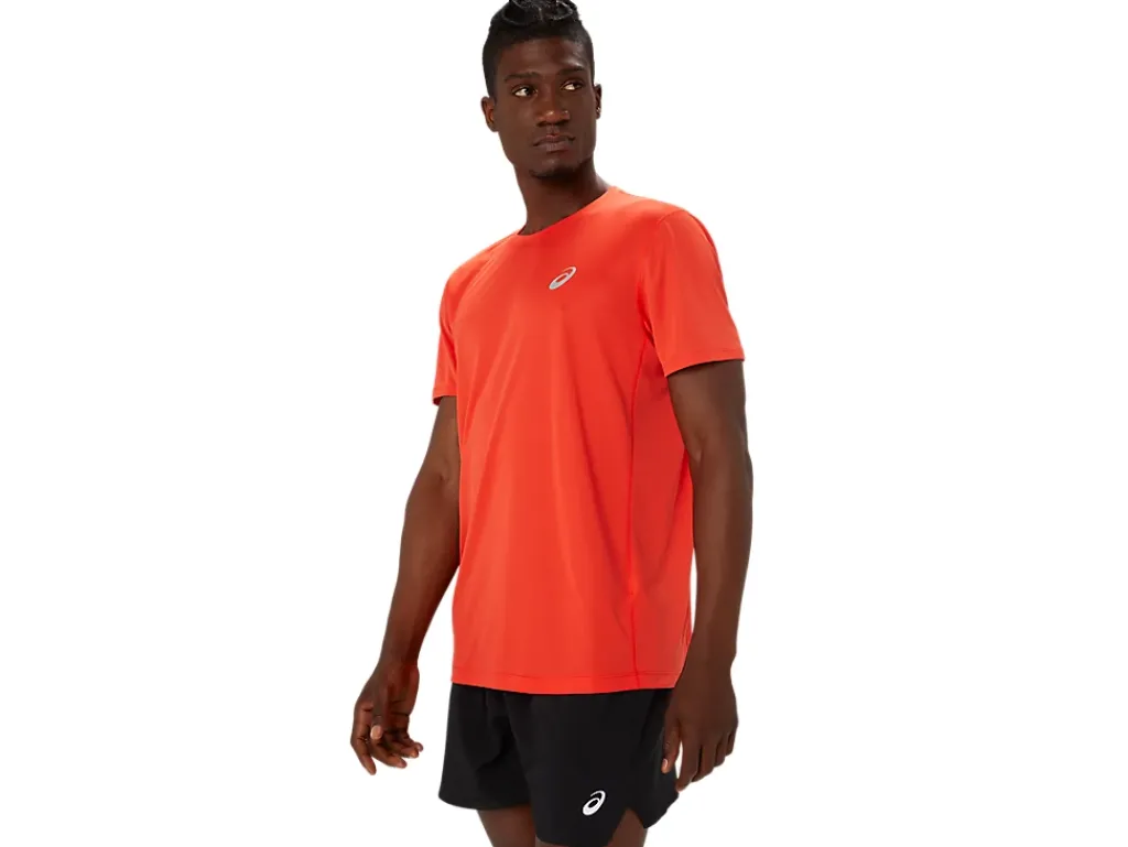 Kleding|Hardlopen>ASICS CORE SS TOP True Red