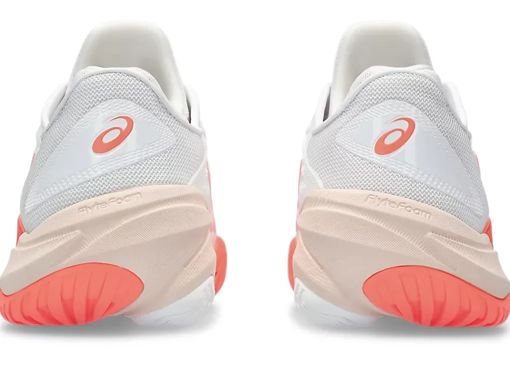 COURT FF™|Tennisschoenen>ASICS COURT FF 3 White/Sun Coral