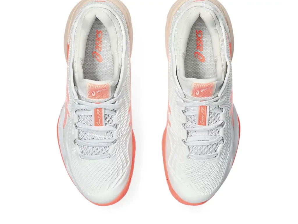 COURT FF™|Tennisschoenen>ASICS COURT FF 3 White/Sun Coral