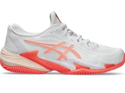 COURT FF™|Tennisschoenen>ASICS COURT FF 3 CLAY White/Sun Coral