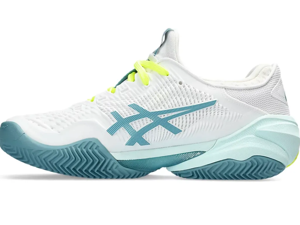 COURT FF™|Tennisschoenen>ASICS COURT FF 3 CLAY White/Soothing Sea