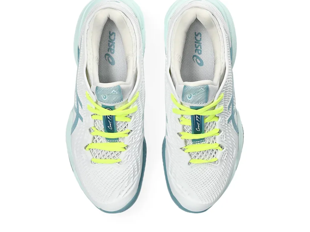 COURT FF™|Tennisschoenen>ASICS COURT FF 3 CLAY White/Soothing Sea