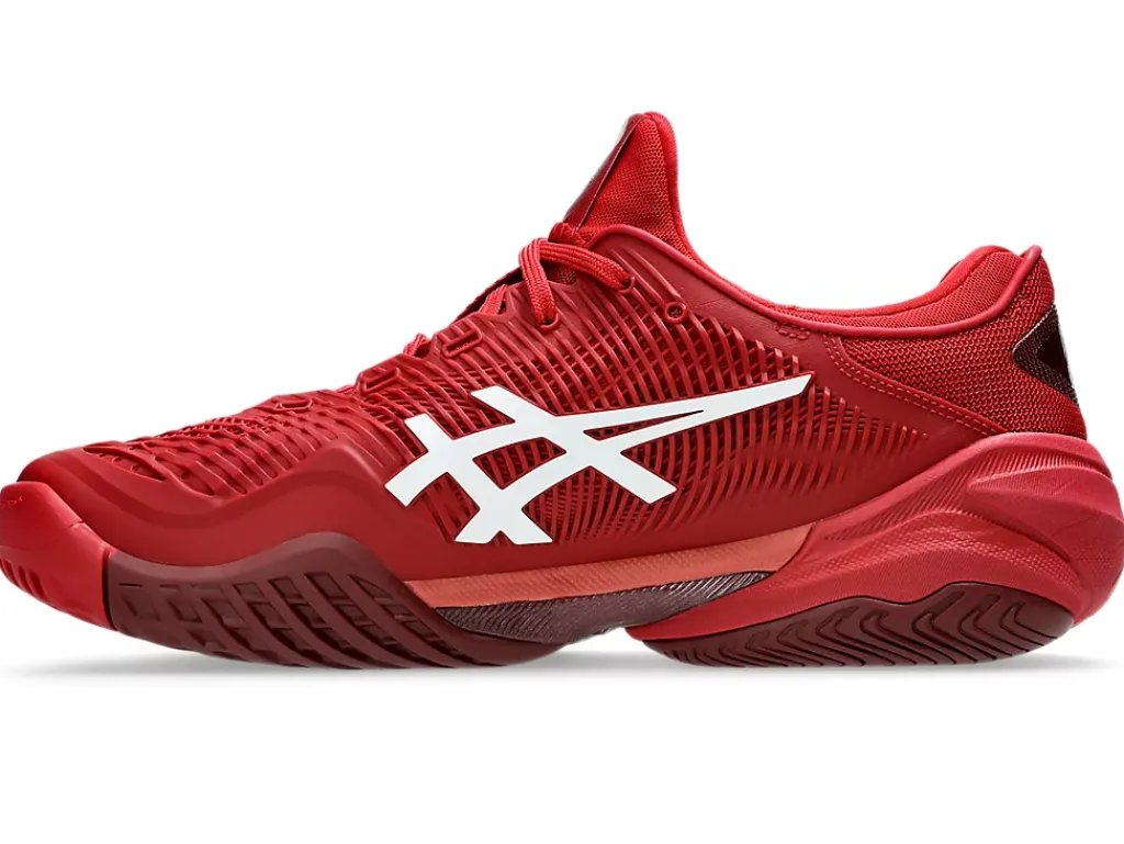 COURT FF™|Tennisschoenen>ASICS COURT FF 3 NOVAK Cranberry/White
