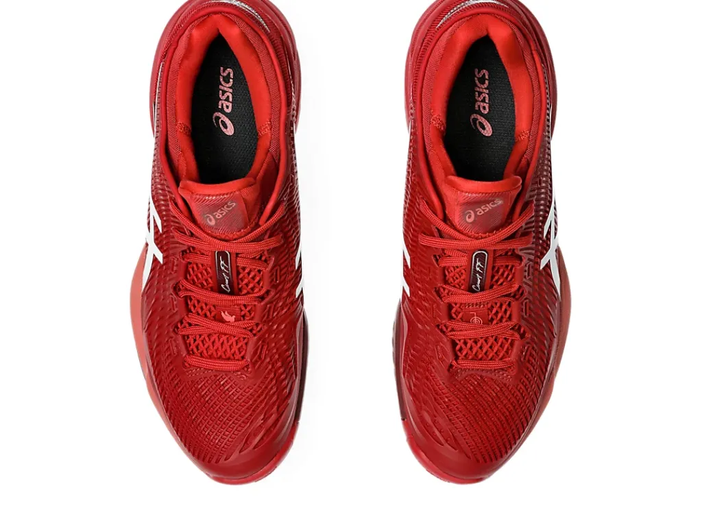 COURT FF™|Tennisschoenen>ASICS COURT FF 3 NOVAK Cranberry/White