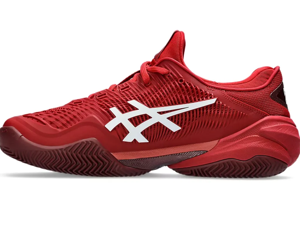 Tennisschoenen|COURT FF™>ASICS COURT FF 3 NOVAK CLAY Cranberry/White
