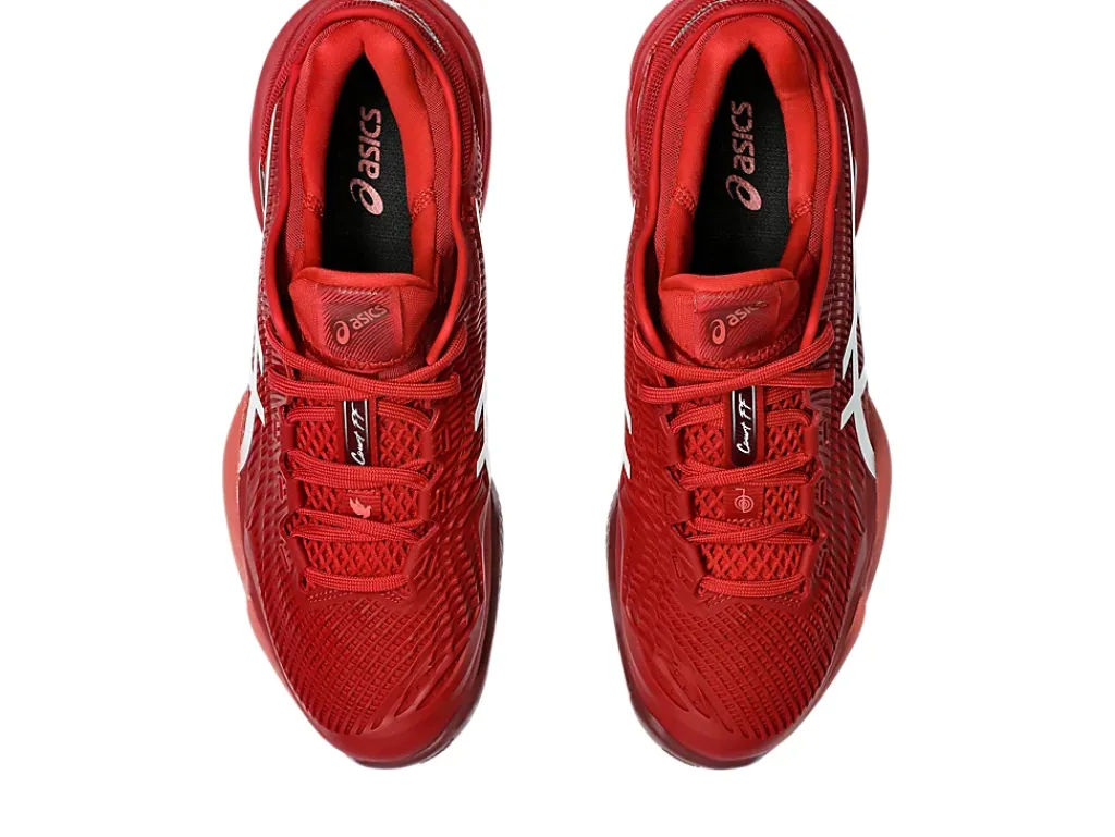 Tennisschoenen|COURT FF™>ASICS COURT FF 3 NOVAK CLAY Cranberry/White