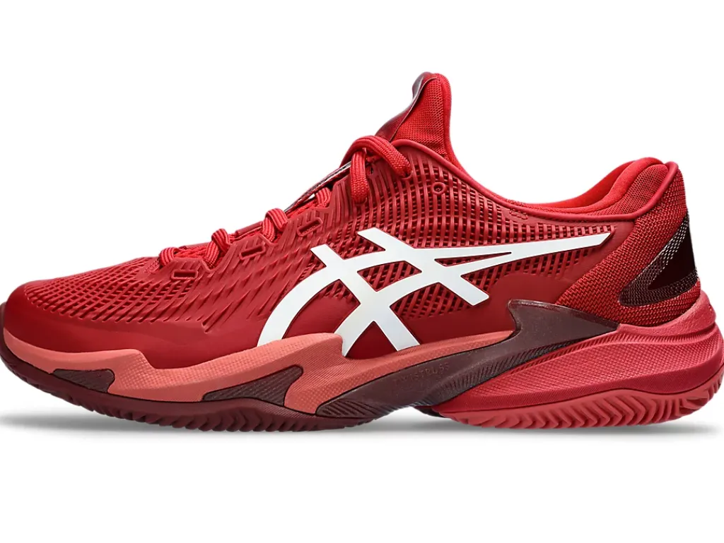 Tennisschoenen|COURT FF™>ASICS COURT FF 3 NOVAK CLAY Cranberry/White