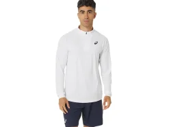 Kleding|Tennis>ASICS COURT LS ZIP TOP Brilliant White/Brilliant White