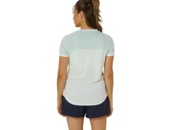 Kleding|Shirts met korte mouwen>ASICS COURT SS TOP Pale Mint/Pale Blue