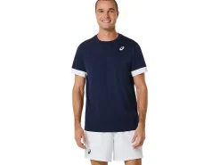 Kleding|Tennis>ASICS COURT SS TOP Midnight/Brilliant White