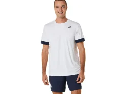 Kleding|Tennis>ASICS COURT SS TOP Brilliant White/Midnight