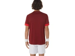 Kleding|Tennis>ASICS COURT SS TOP Beet Juice/Classic Red