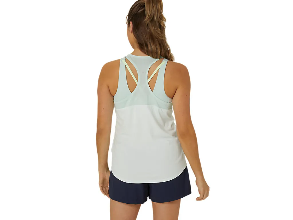 Kleding|Shirts met korte mouwen>ASICS COURT TANK Pale Mint/Pale Blue