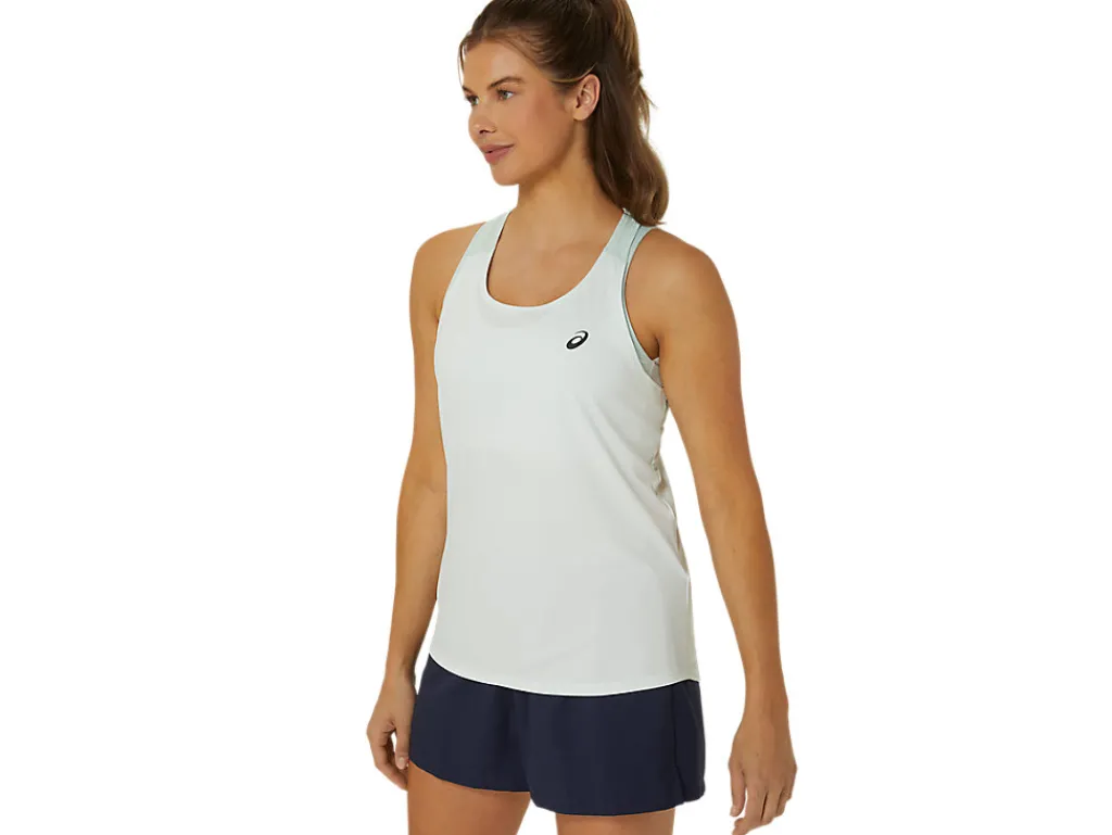 Kleding|Shirts met korte mouwen>ASICS COURT TANK Pale Mint/Pale Blue
