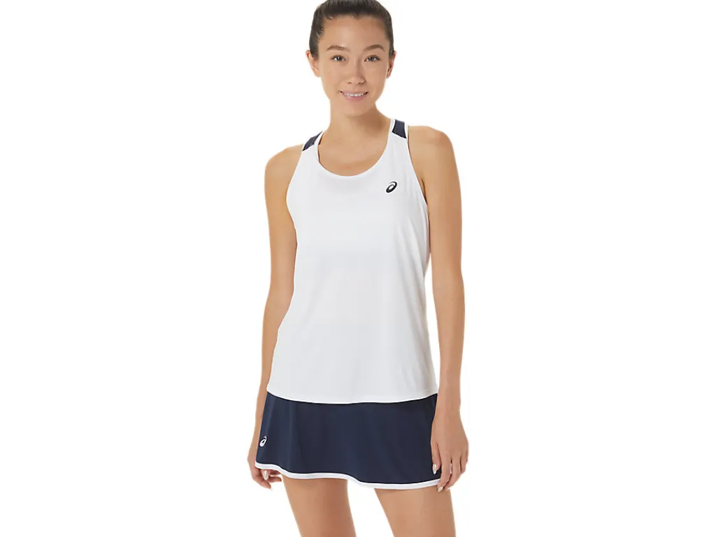 Kleding|Tennis>ASICS COURT TANK Brilliant White/Midnight