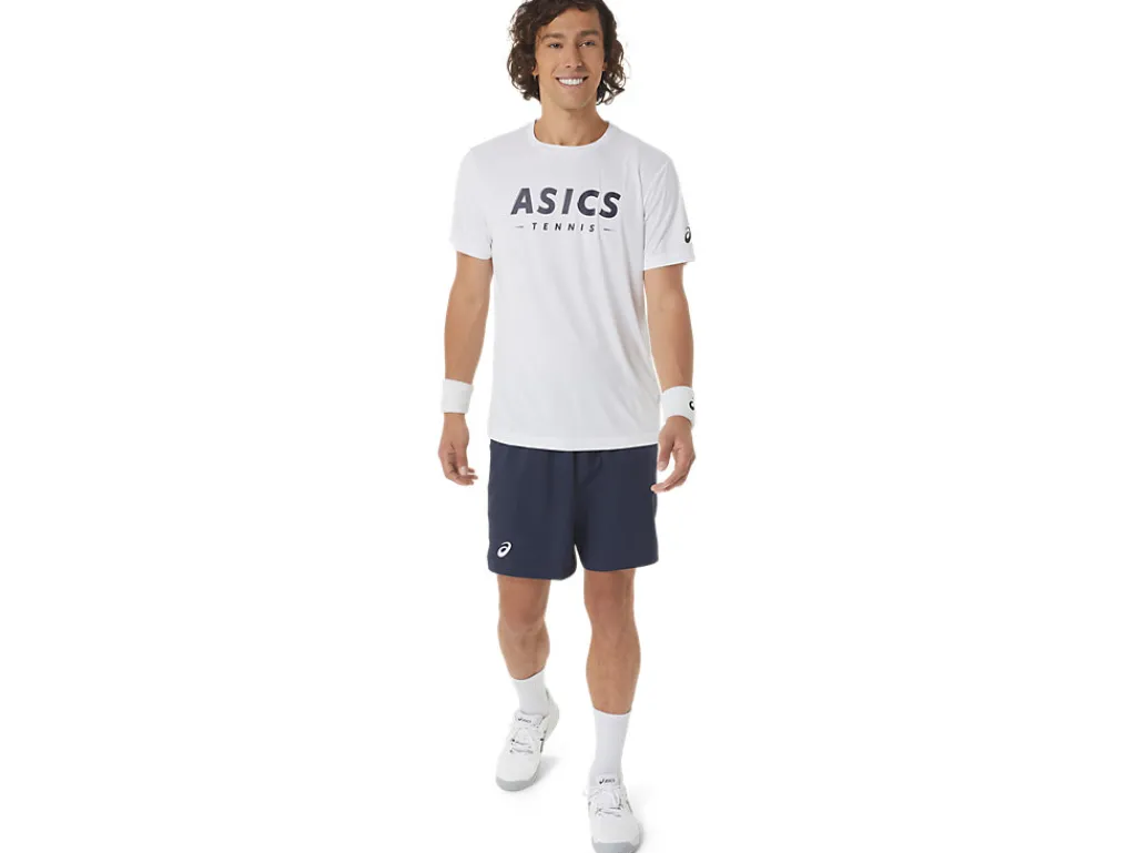 Kleding|Tennis>ASICS COURT TENNIS GRAPHIC TEE Brilliant White