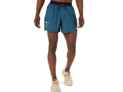 Kleding|Trail running>ASICS FUJITRAIL ALL OVER PRINT 5IN SHORT Magnetic Blue/Performance Black
